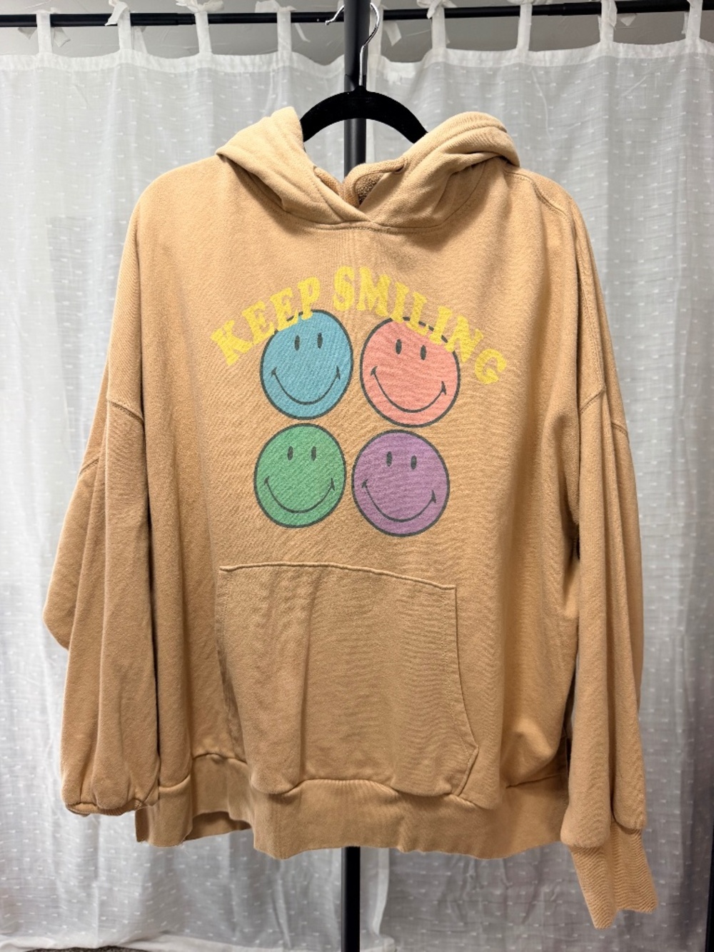 Oversized American Eagle Graphic Hoodie - S